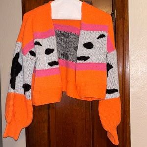 Cute Cow Sweater Cardigan
